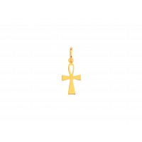 Pingente Cruz Egípcia Em Ouro 18k Pequena